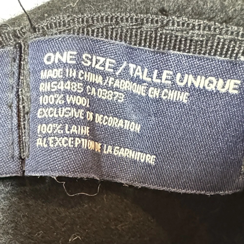 American Eagle Black Wool Women's Fedora Hat.